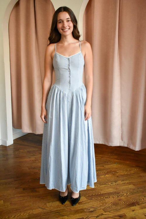 For Lovers Plaid Midi Dress