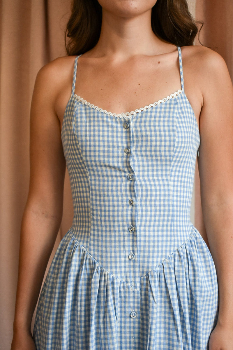 For Lovers Plaid Midi Dress