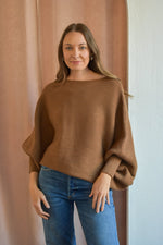 Mocha Shoulder Sweater