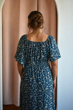 Margarite Floral Tie Front Midi Dress