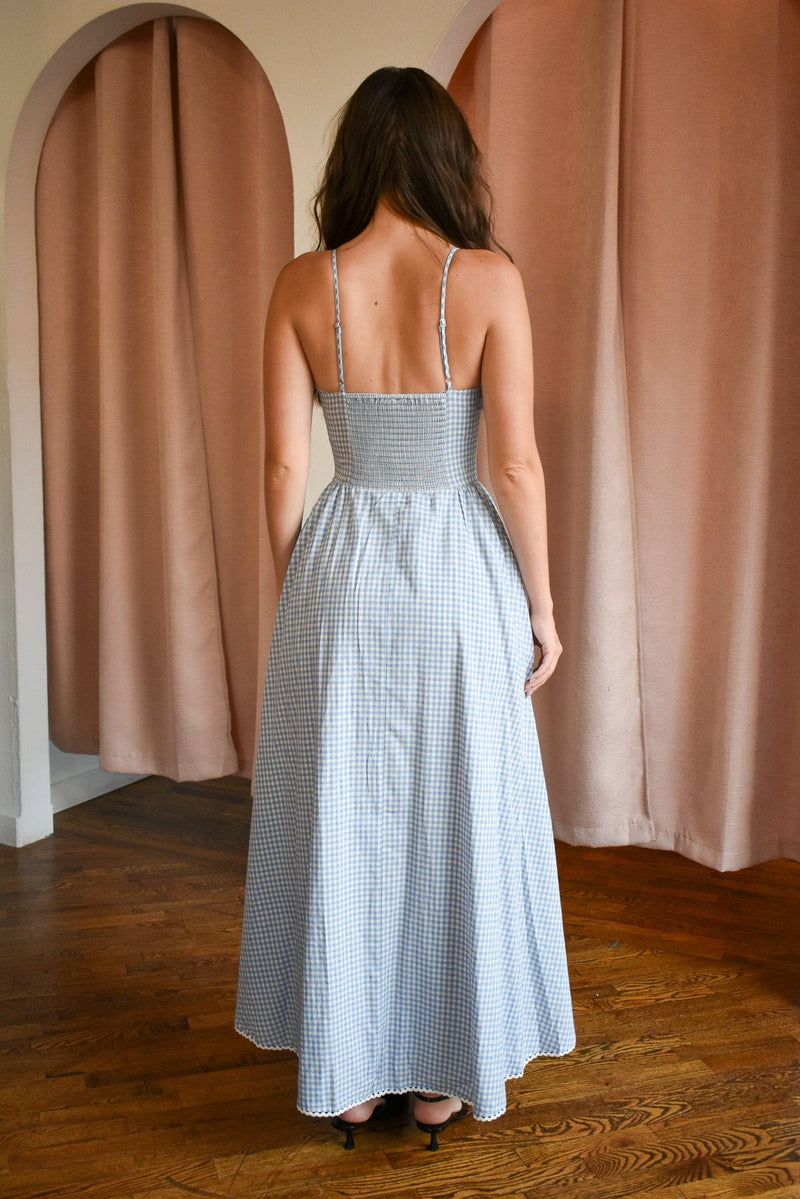 For Lovers Plaid Midi Dress