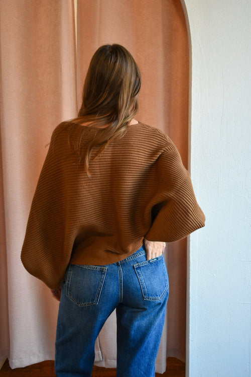Mocha Shoulder Sweater