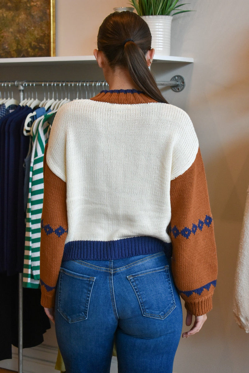 Sweet Rose Zip Sweater Jacket
