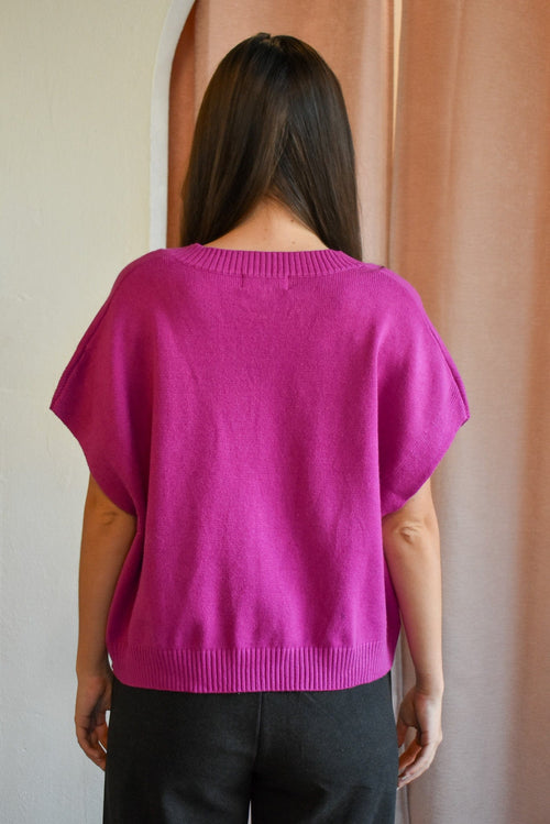 Cap Sleeve Sweater Tank