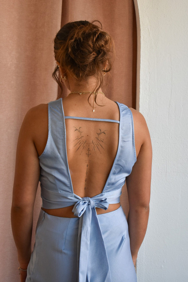 Jess Open Back Tie Top