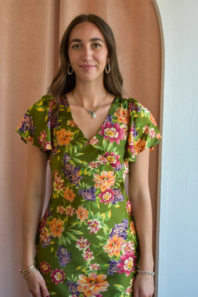 Garden Party Flutter Maxi Dress