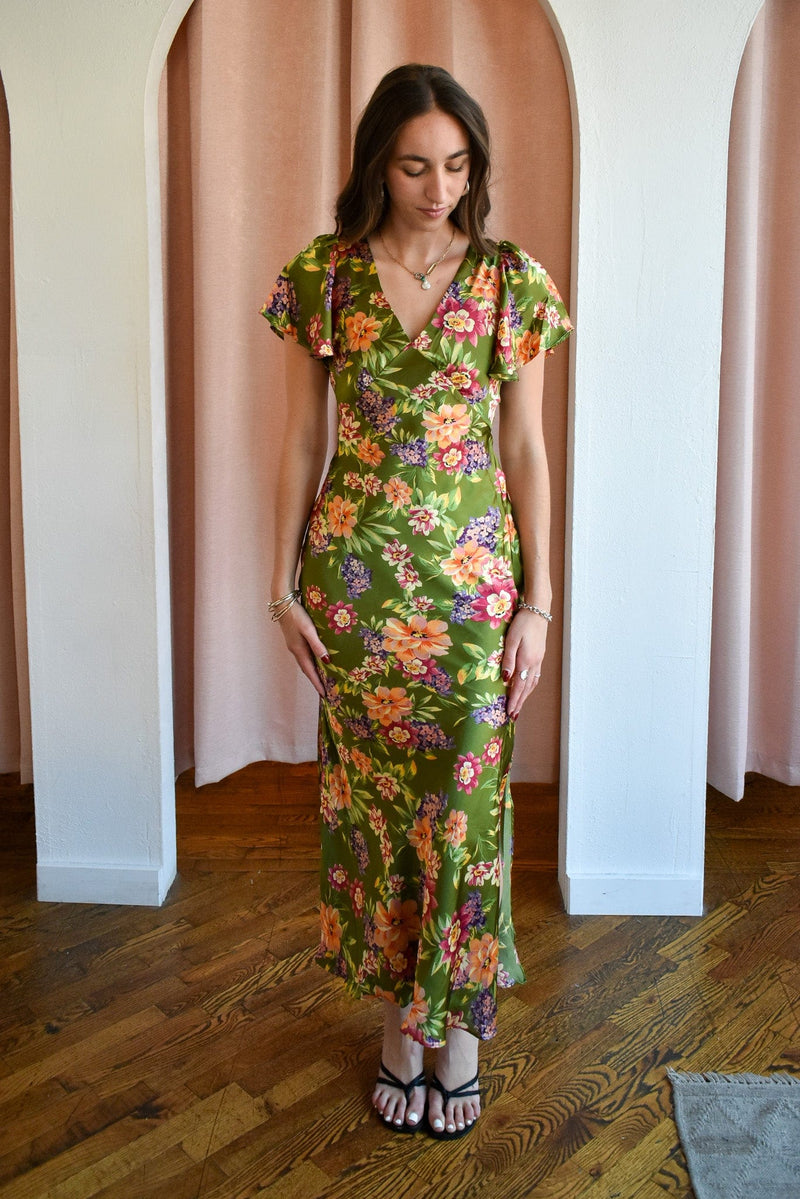 Garden Party Flutter Maxi Dress