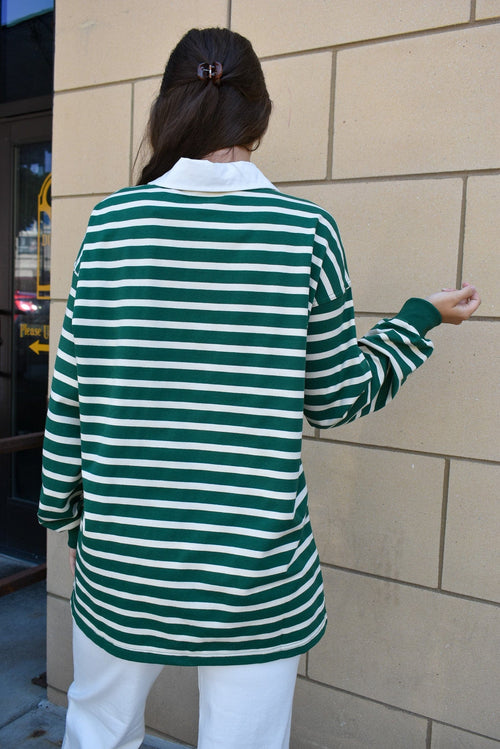 Classic Striped Rugby Polo