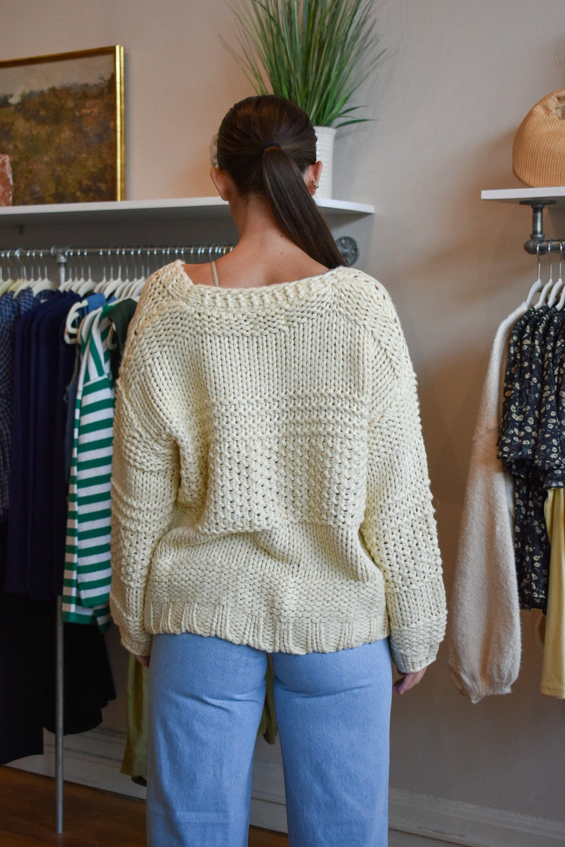Ivory Tie Front Cardigan