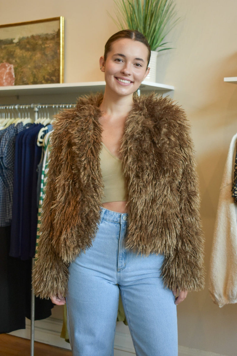 Deep Woods Faux Fur Jacket