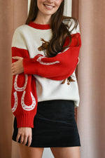 Country Club Graphic Sweater