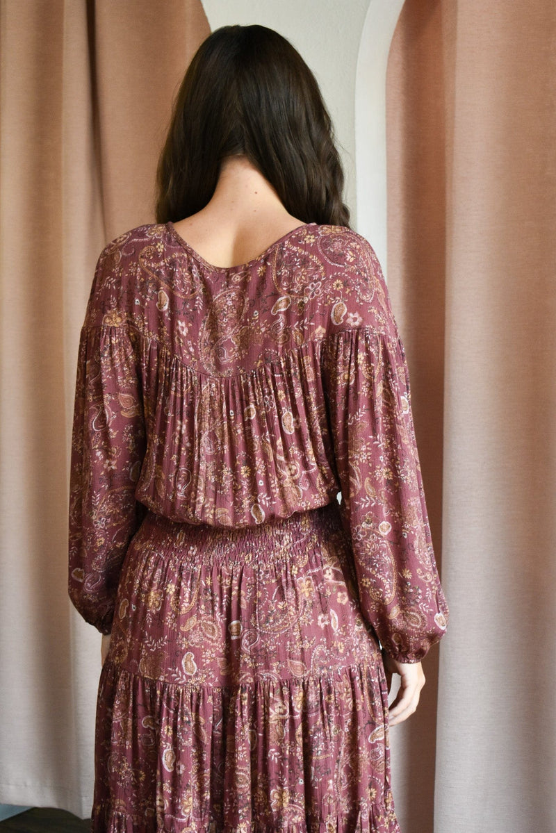 Open Fields Paisley Maxi Dress