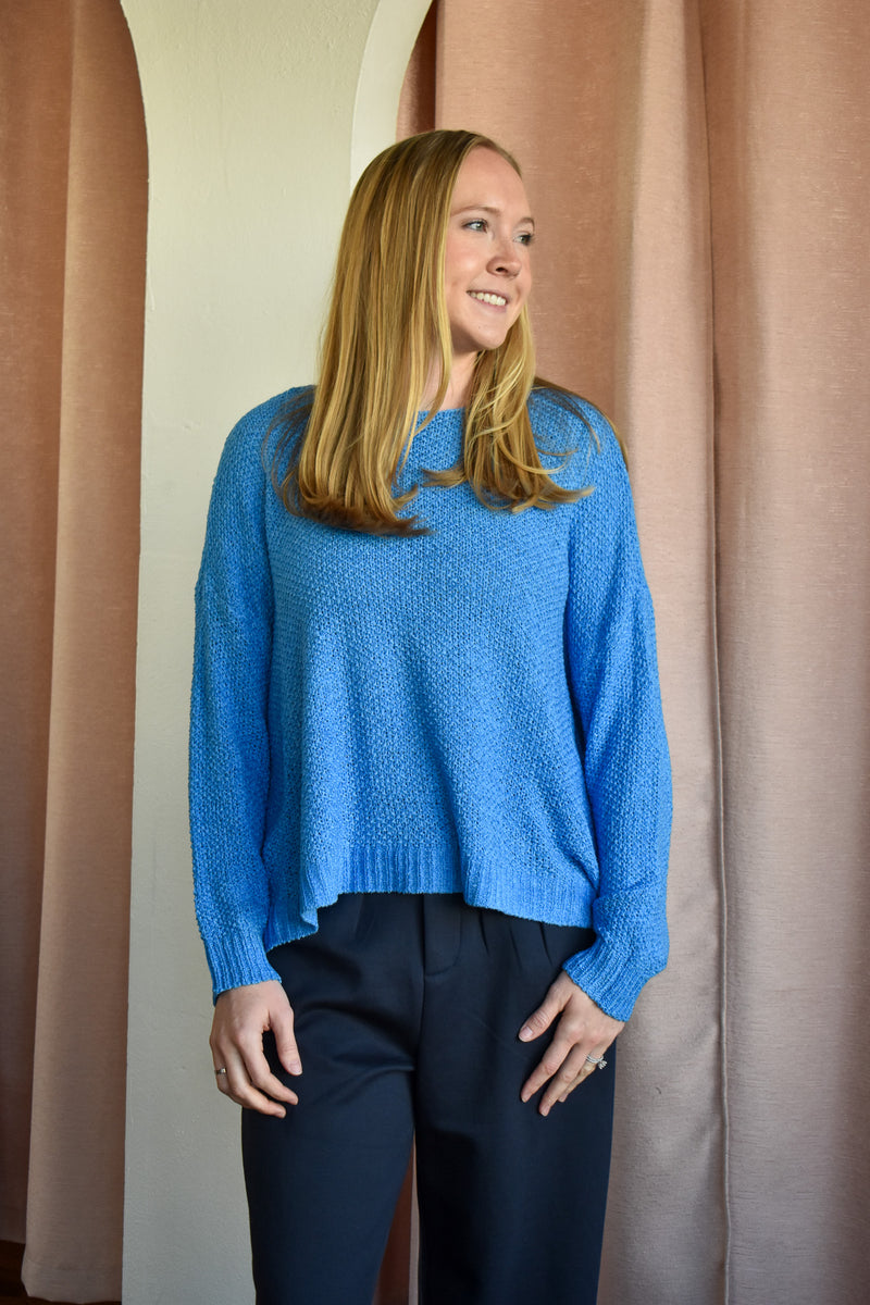 Coastal Oversize Textured Sweater