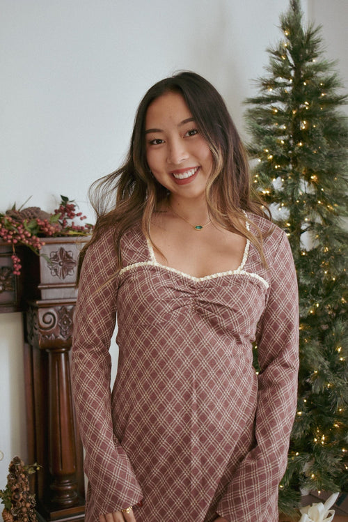 Lance Plaid Mini Dress