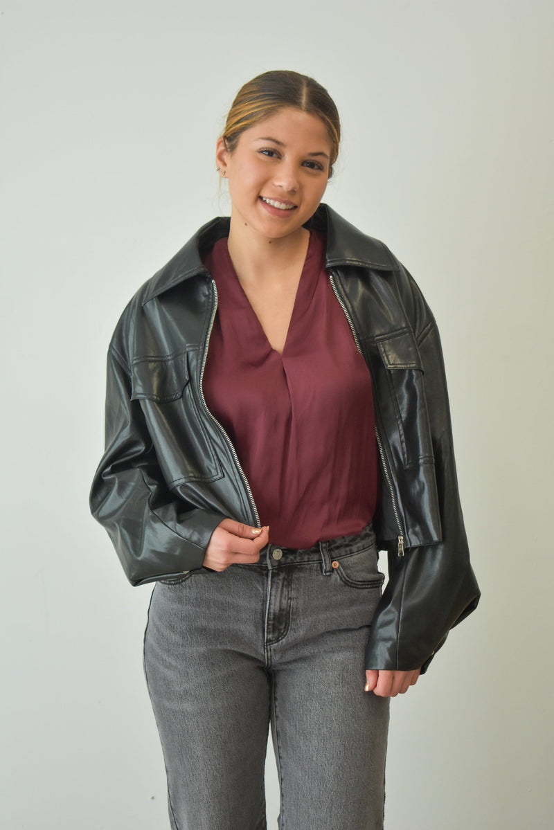 Vegan Leather Jacket