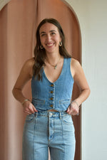 Rollas Jeans Dallas Vest- Mid Blue