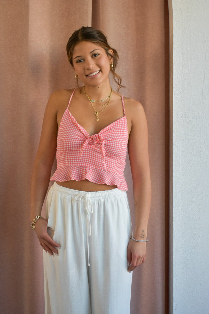 Prior Engagement Gingham Tank- 2 Colors!