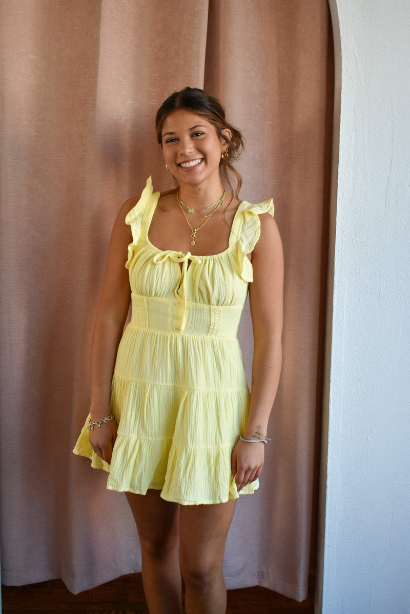 Lemons and Love Mini Dress