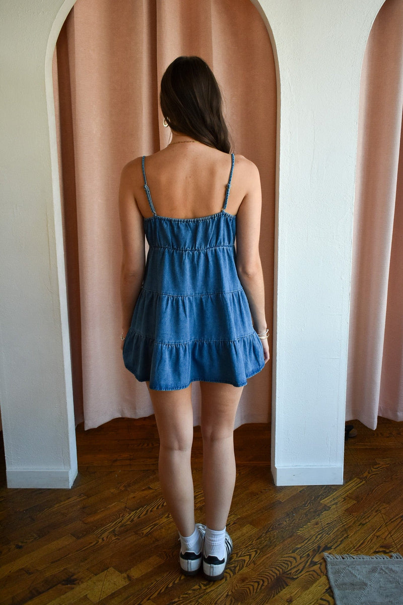 Look Like You Love Me Denim Mini Dress