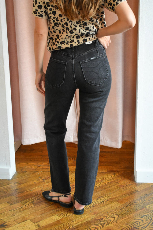 Rollas Jeans LouLou Jeans in Black Sand
