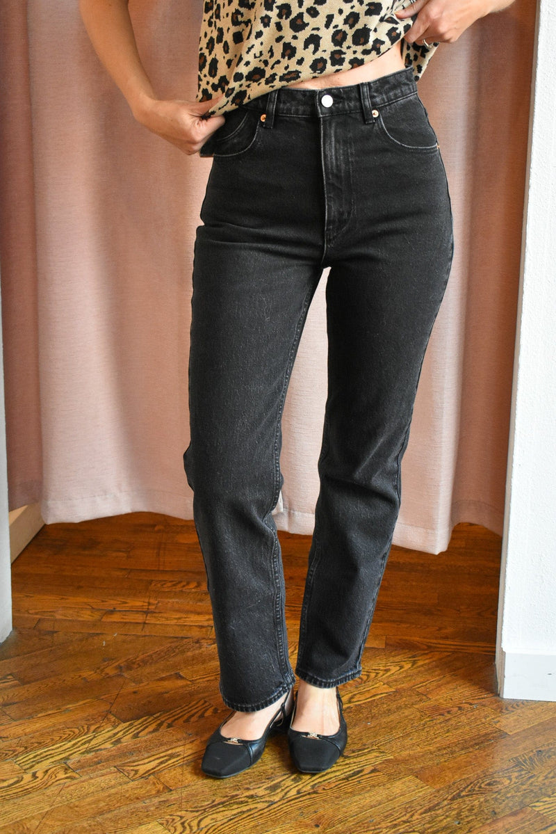 Rollas Jeans LouLou Jeans in Black Sand