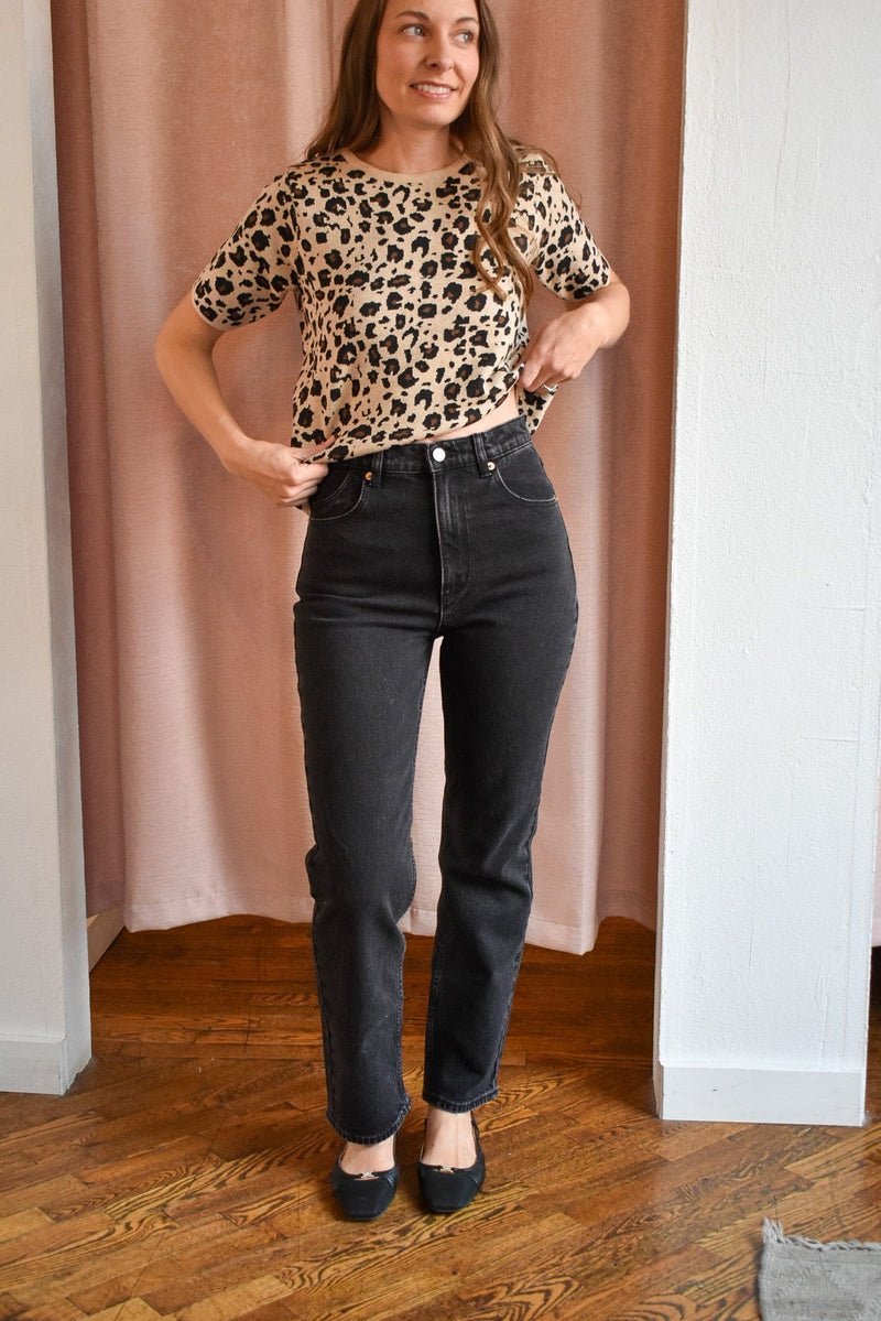 Rollas Jeans LouLou Jeans in Black Sand