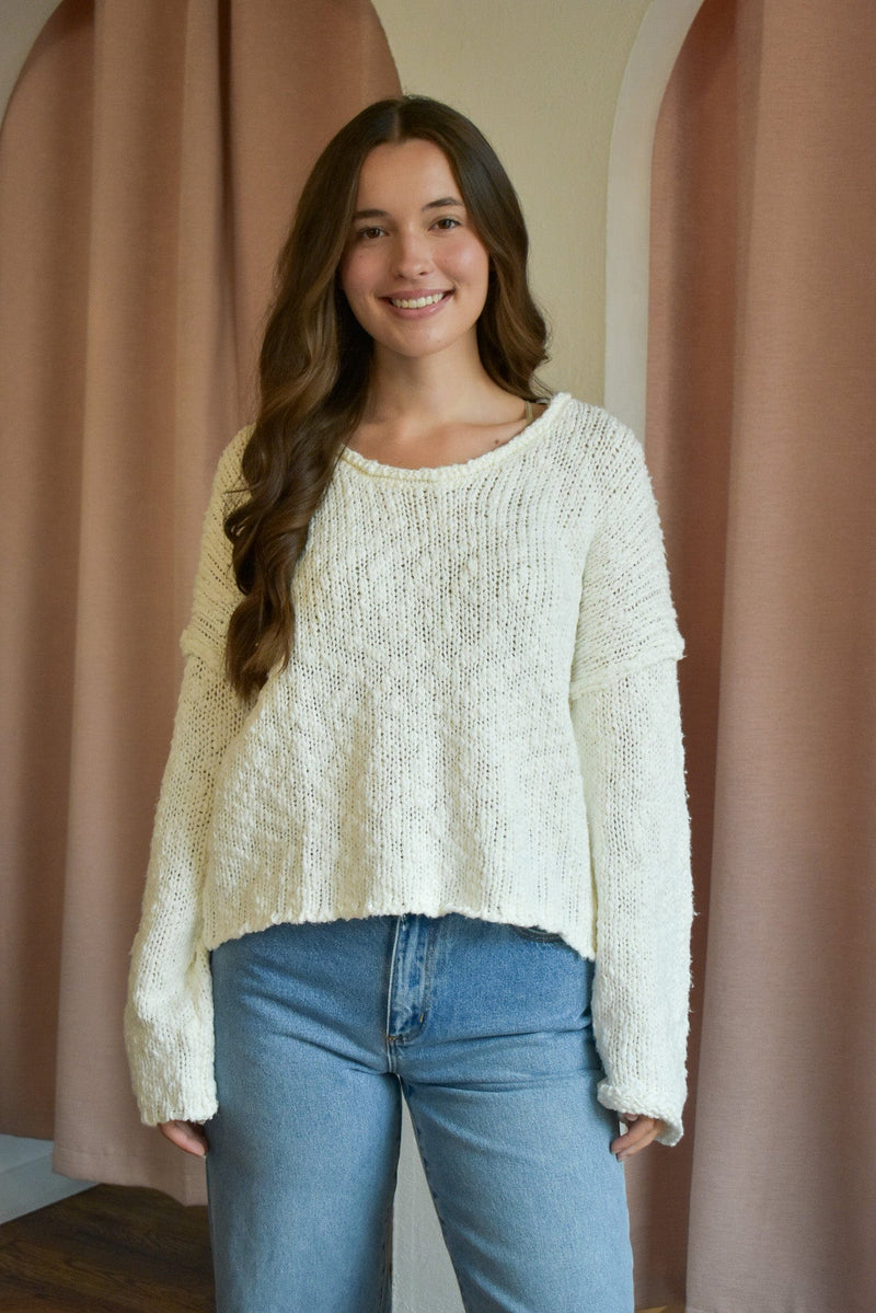 Scoop Neck Pullover Sweater
