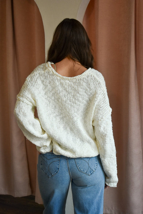 Scoop Neck Pullover Sweater