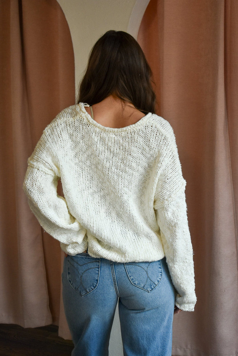 Scoop Neck Pullover Sweater