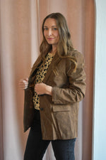 Teaser Faux Suede Blazer