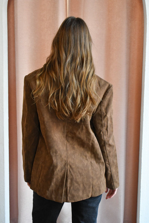 Teaser Faux Suede Blazer