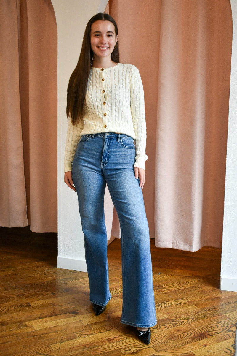 Hidden Jeans High Rise Comfort Flare- Dark Wash