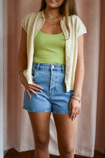 Olive Ribbed Tank