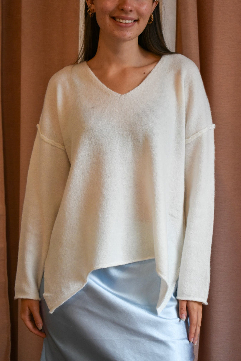 BEST SELLER Pinch Me V-Neck Sweater- 2 Colors!