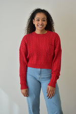 Casual Thing Cable Knit Boxy Sweater- 2 Colors!