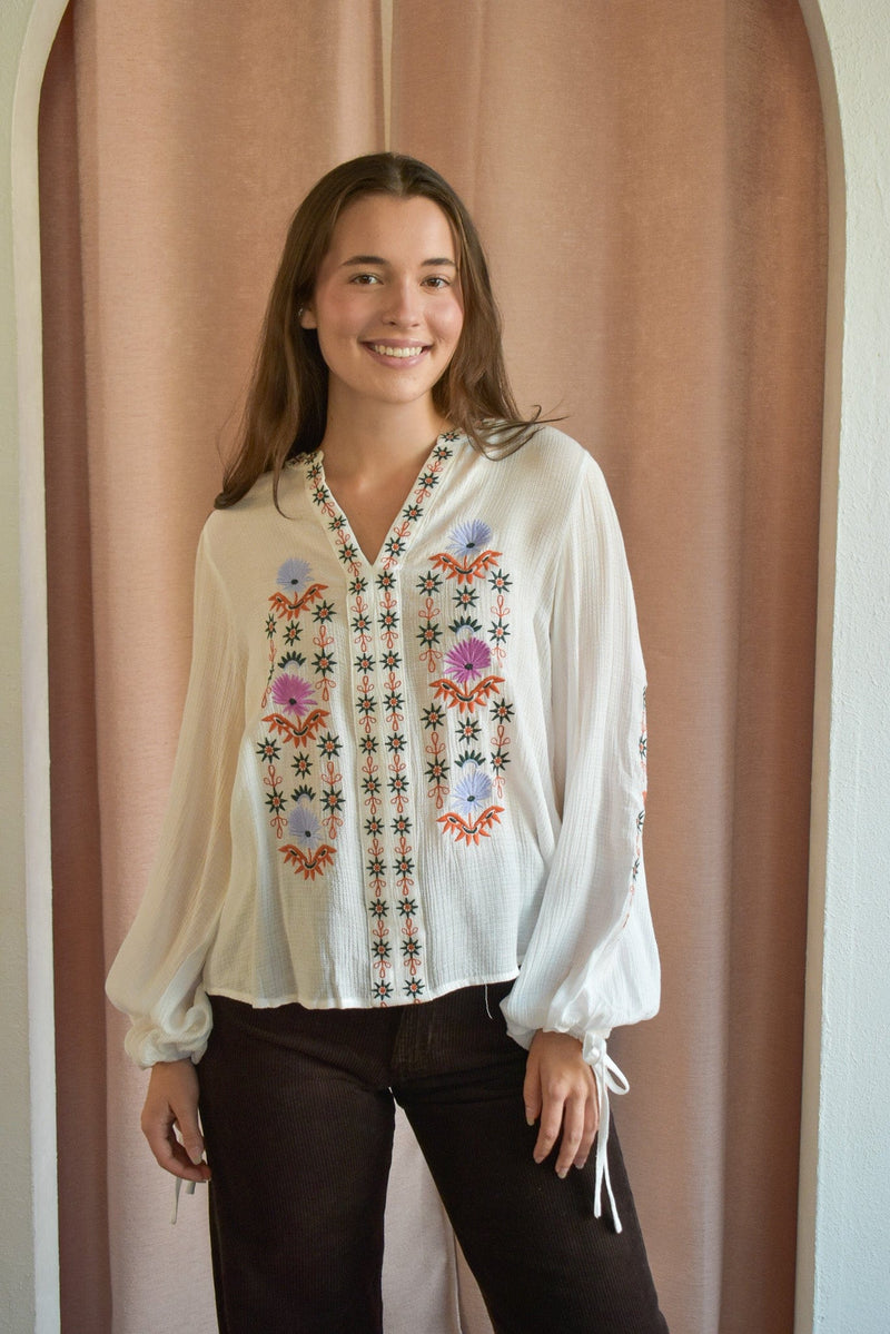 Gracie Embroidered Blouse