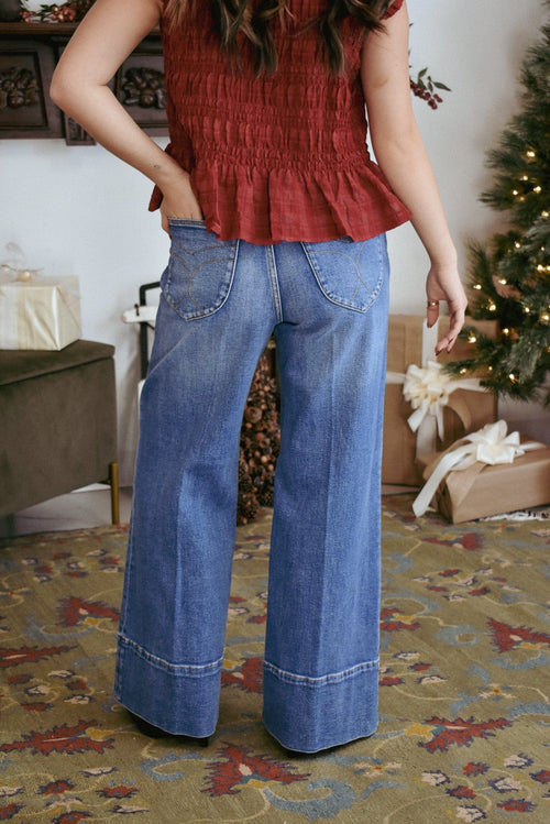 Rollas Jeans East Coast Flare in Dakota Blue