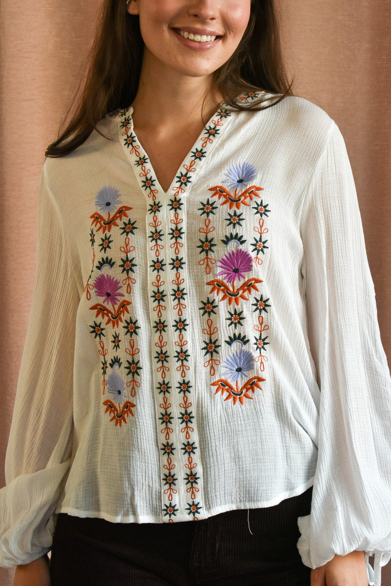 Gracie Embroidered Blouse