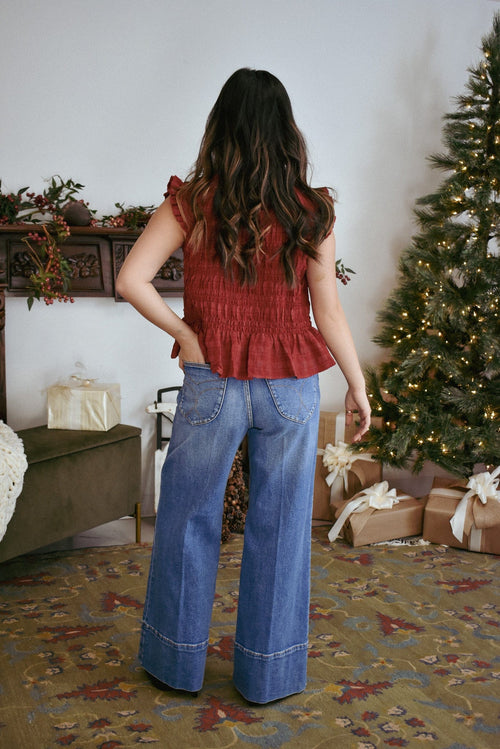 Tia Ruffle Smocked Top