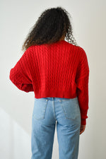 Casual Thing Cable Knit Boxy Sweater- 2 Colors!