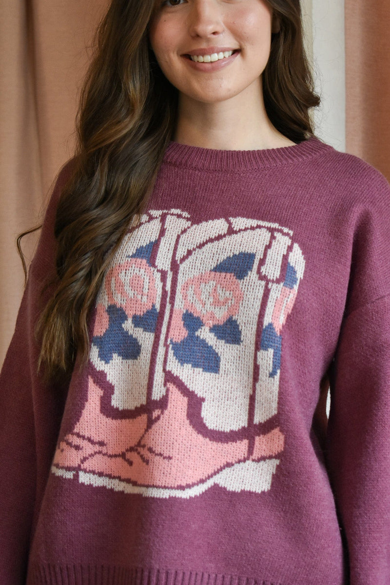 Cowboy Boots Sweater