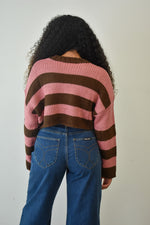 Candy Pink Crop Sweater