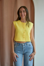 Butter Button Front Vest