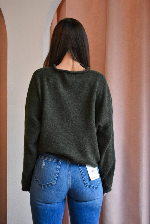 RESTOCK Piper Cardigan- Hunter