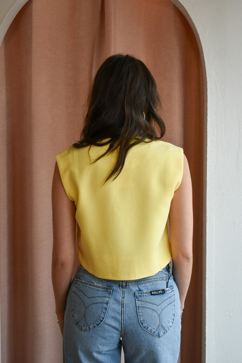 Butter Button Front Vest