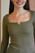 Ribbed Notch Top