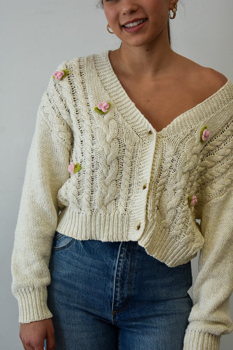 Charlotte Rosette Cardigan