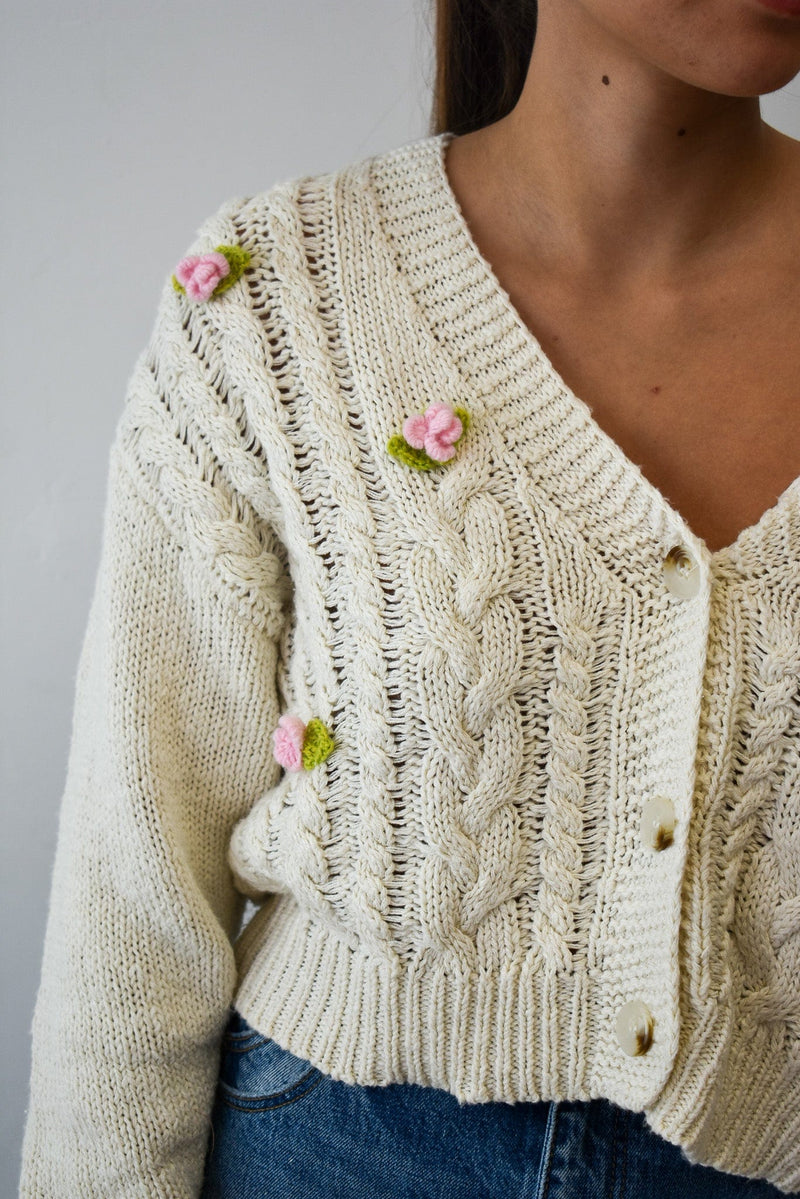 Charlotte Rosette Cardigan