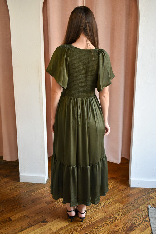 Oliver Smocked Waist Midi Dress