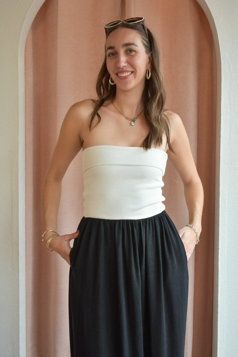 Mix Up Contrast Midi Dress